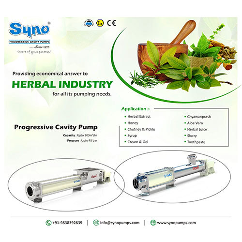 Herbal Pump Syno Progressive Cavity Pump